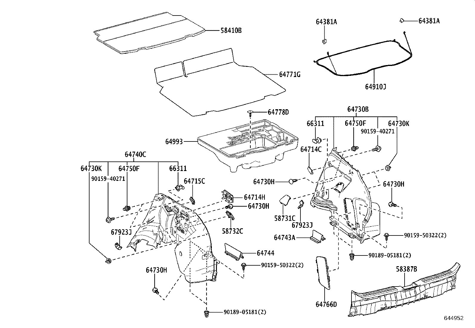 64910-52090 COVER ASSY, TONNEAU product image