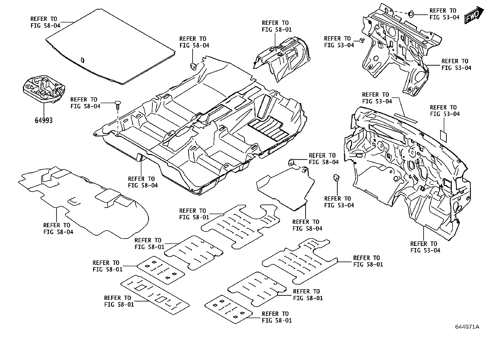 64376-WC001 CUSHION, PACKAGE TRAY TRIM product image