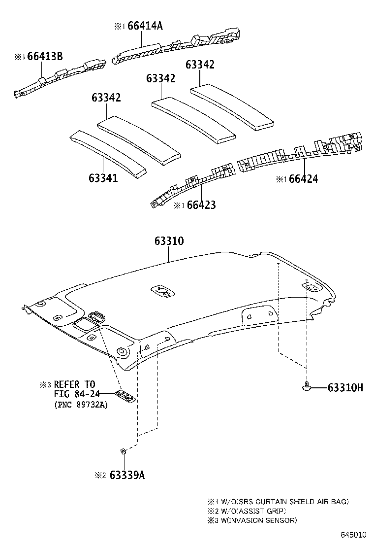 63310-0DK60-C0 HEADLINING ASSY, ROOF product image