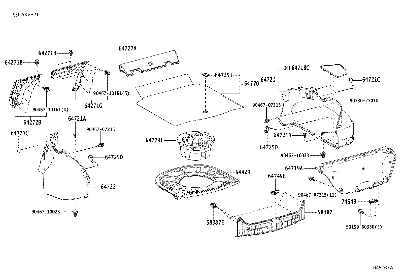 64330-33A50-C0 PANEL ASSY, PACKAGE TRAY TRIM product image