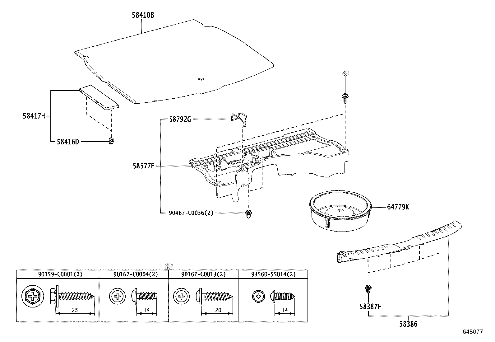 58417-0R100-C0 BOARD, REAR FLOOR, NO.3 product image