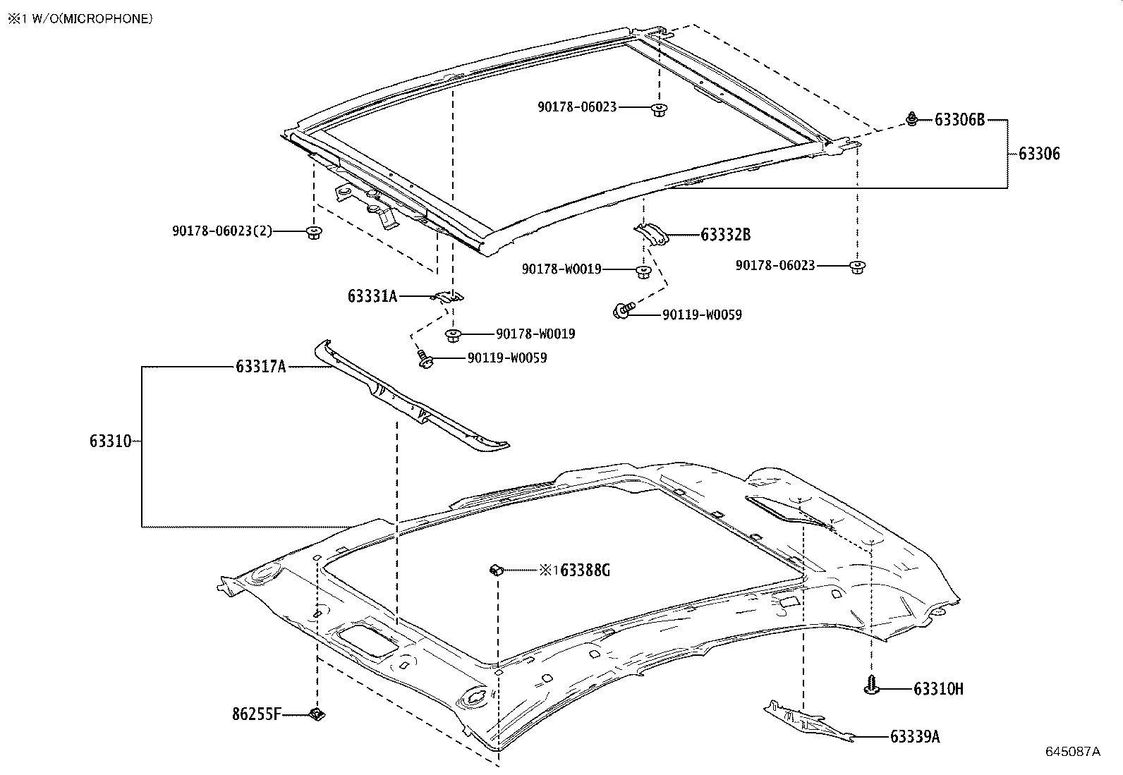 63341-0D600 PAD, ROOF SILENCER, NO.1 product image