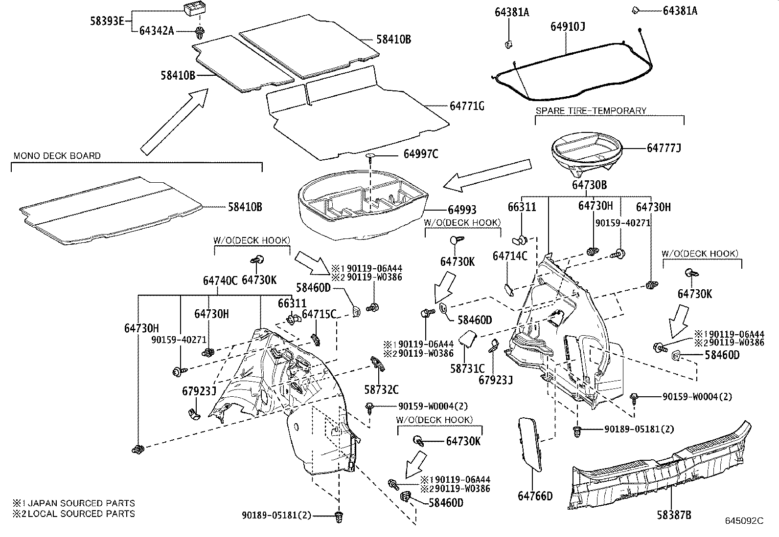 64910-0D050 COVER ASSY, TONNEAU product image