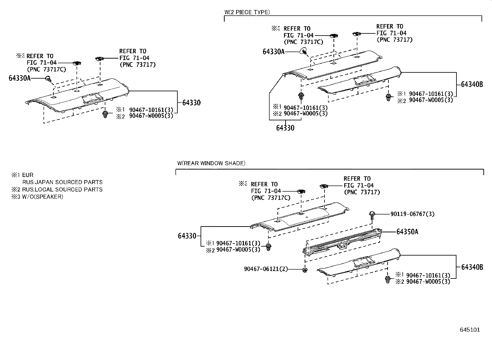 64779-06250 TRAY, SPARE WHEEL COVER product image