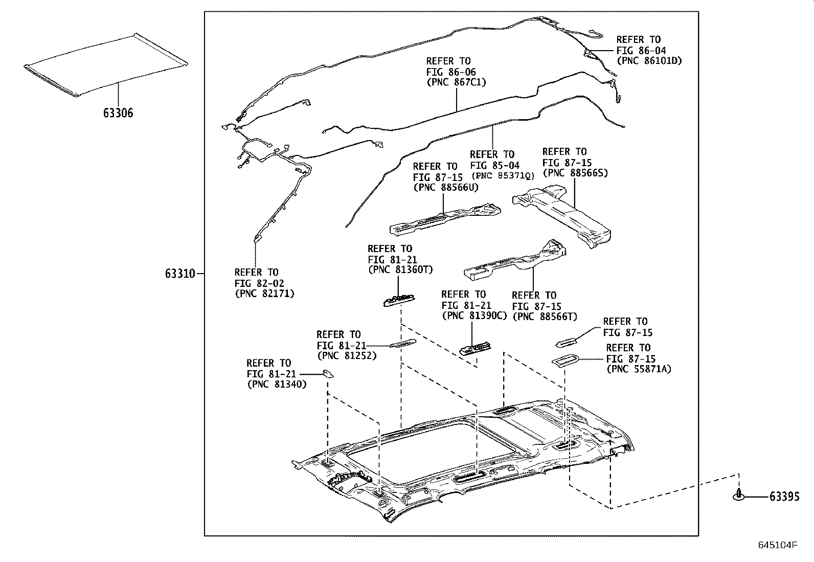63300-0EX80-B1 HEADLINING ASSY, ROOF product image