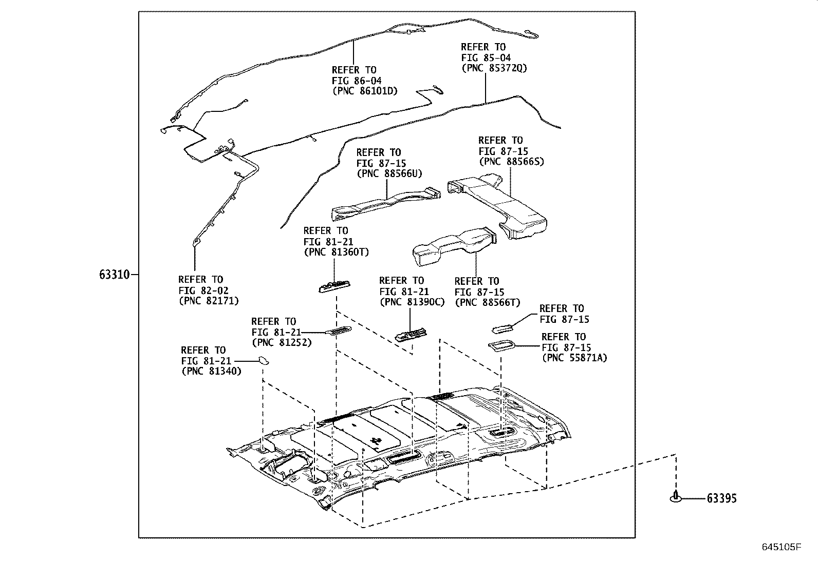 63300-0EX80-B1 HEADLINING ASSY, ROOF product image