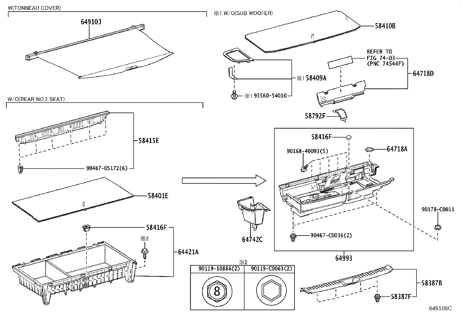 64993-0E200 BOX, DECK FLOOR, REAR product image