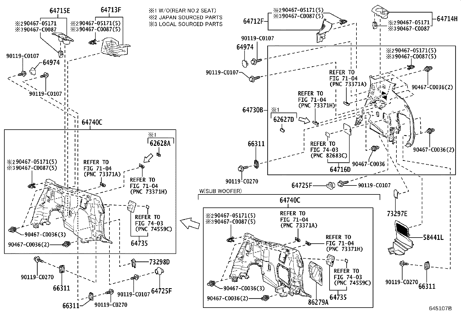 64993-0E200 BOX, DECK FLOOR, REAR product image
