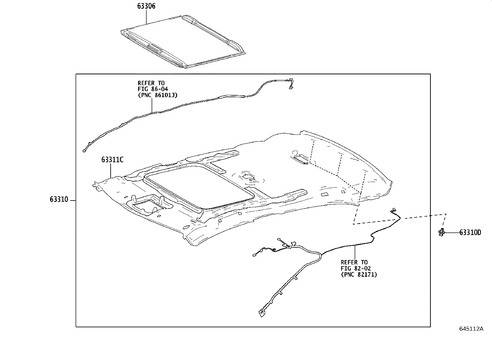 63311-02130-A1 HEADLINING, ROOF product image