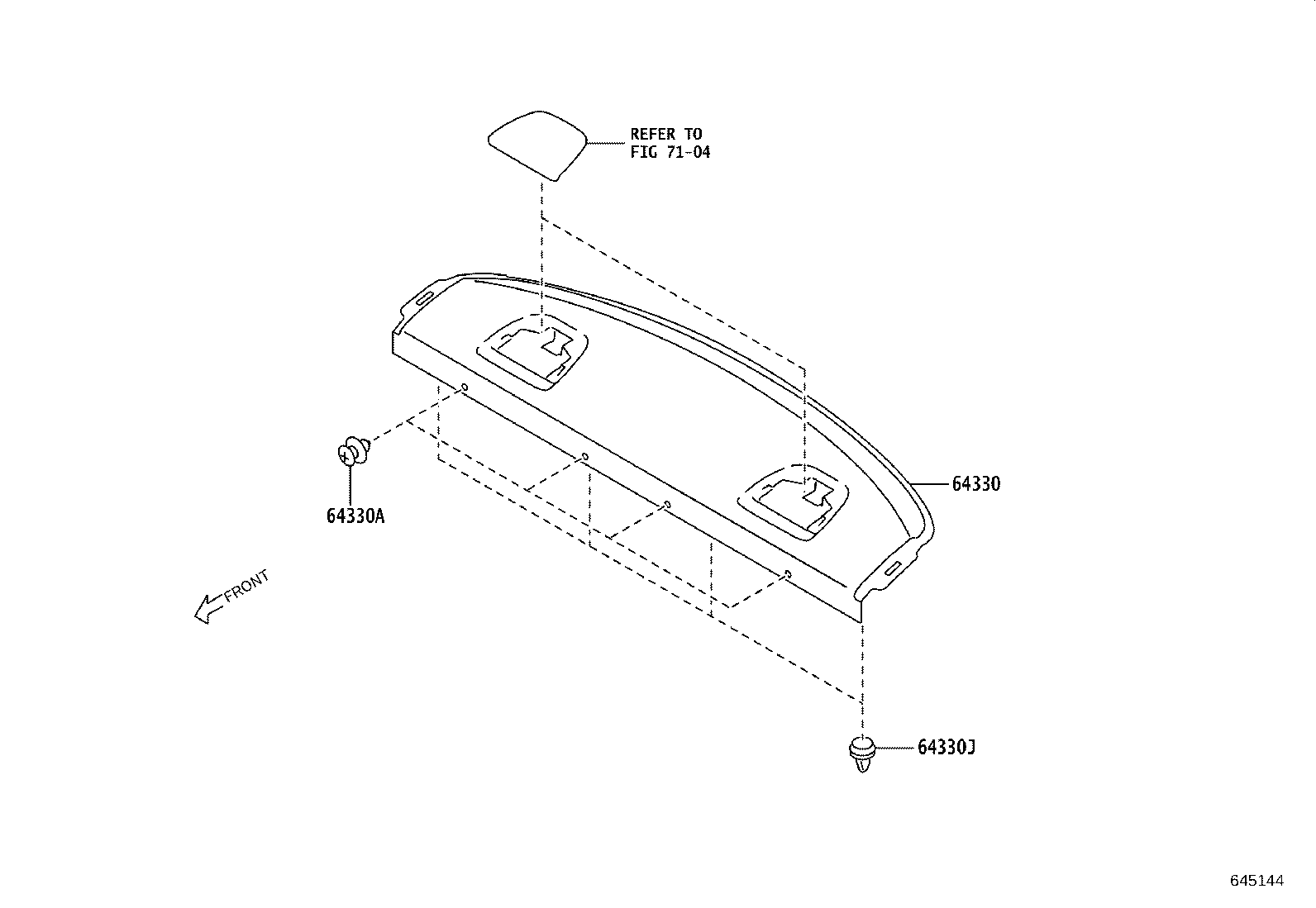 SU003-08201 BOX, LUGGAGE COMPARTMENT TRIM product image
