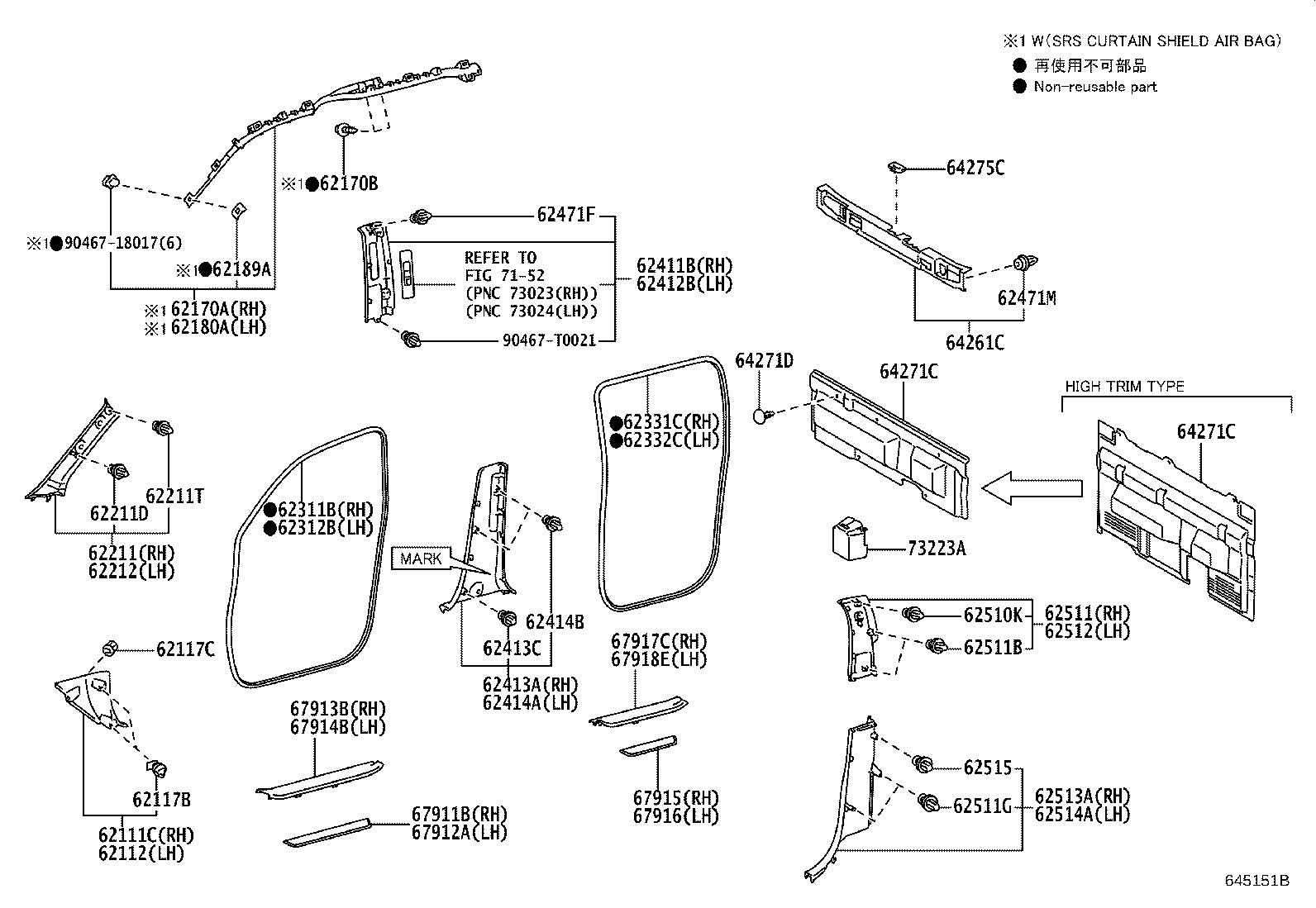 Toyota 62211-0K210-C0 GARNISH, FRONT PILLAR, RH