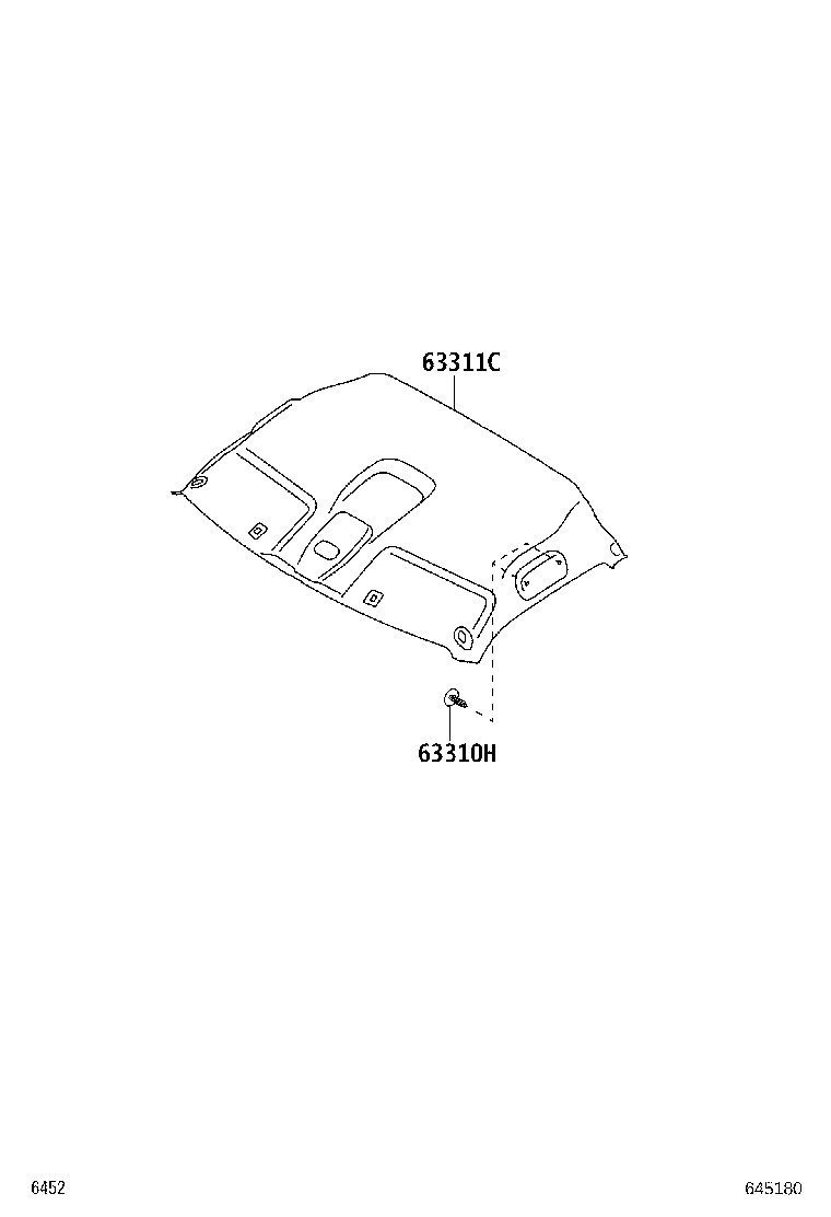 63311-BZ790-B1 HEADLINING, ROOF product image