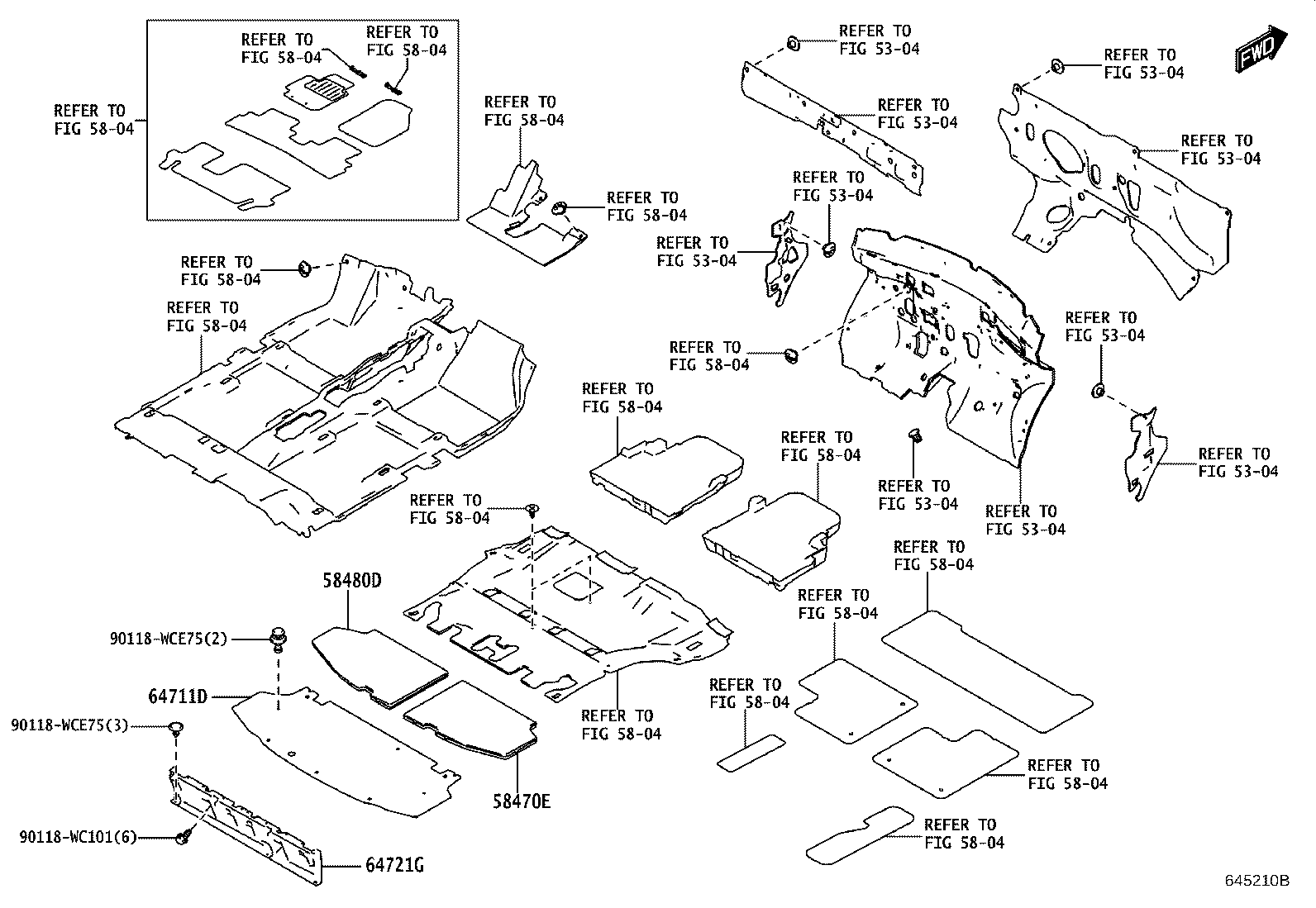 90118-WCE75 CLIP(FOR DECK TRIM REAR COVER) product image