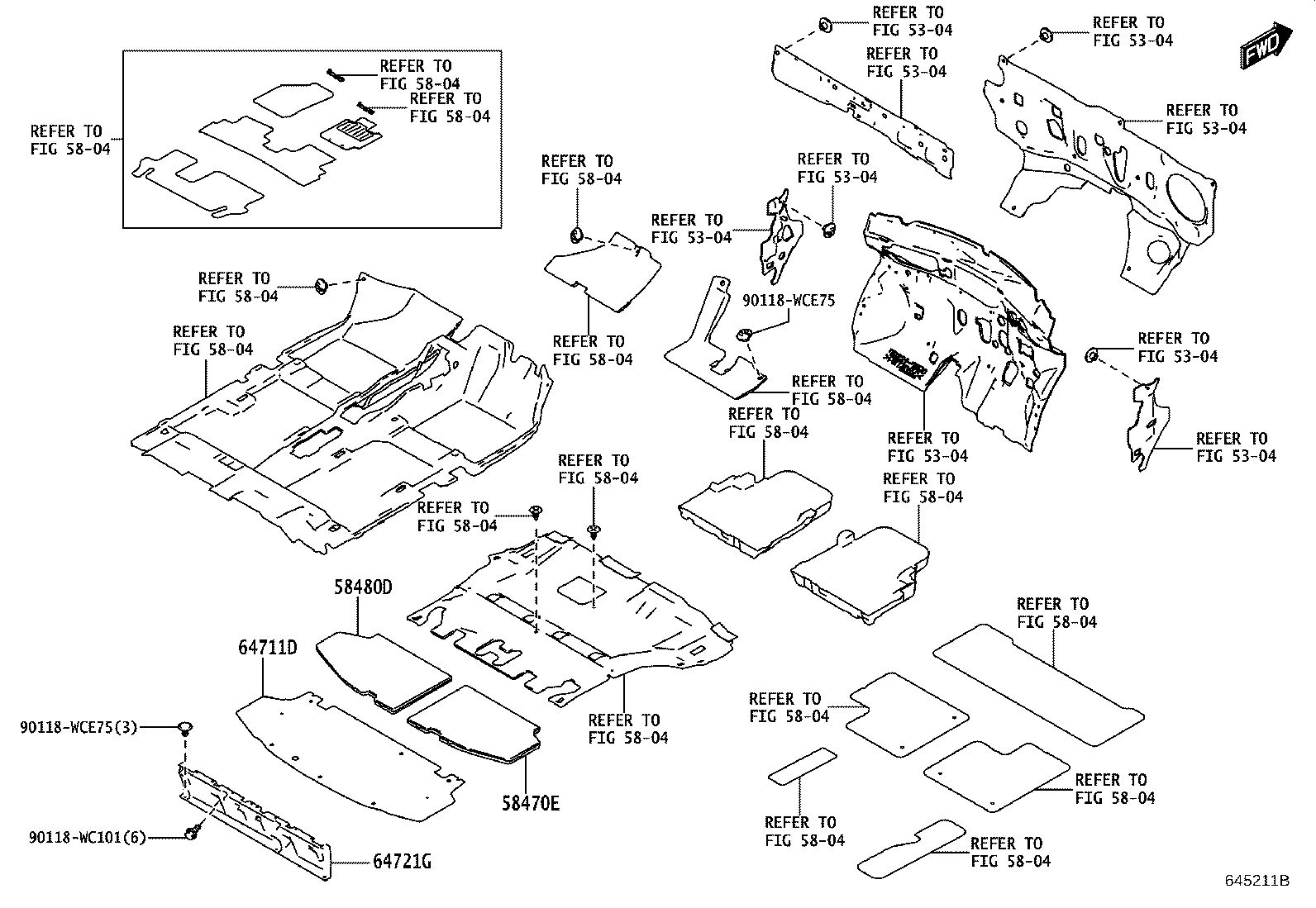 90118-WCE75 CLIP(FOR DECK TRIM REAR COVER) product image