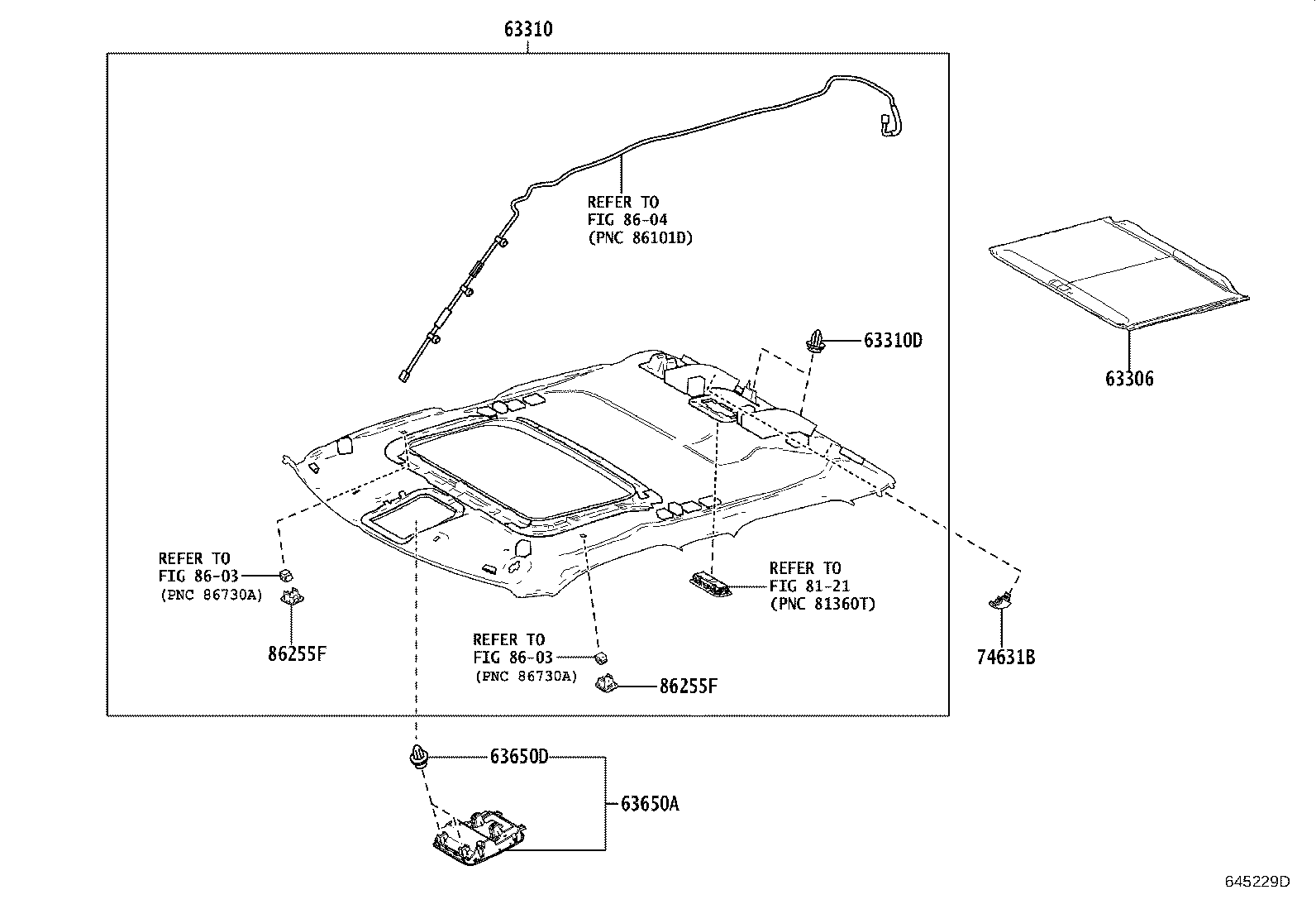 Thumbnail 2 for 63306-0C050-B0