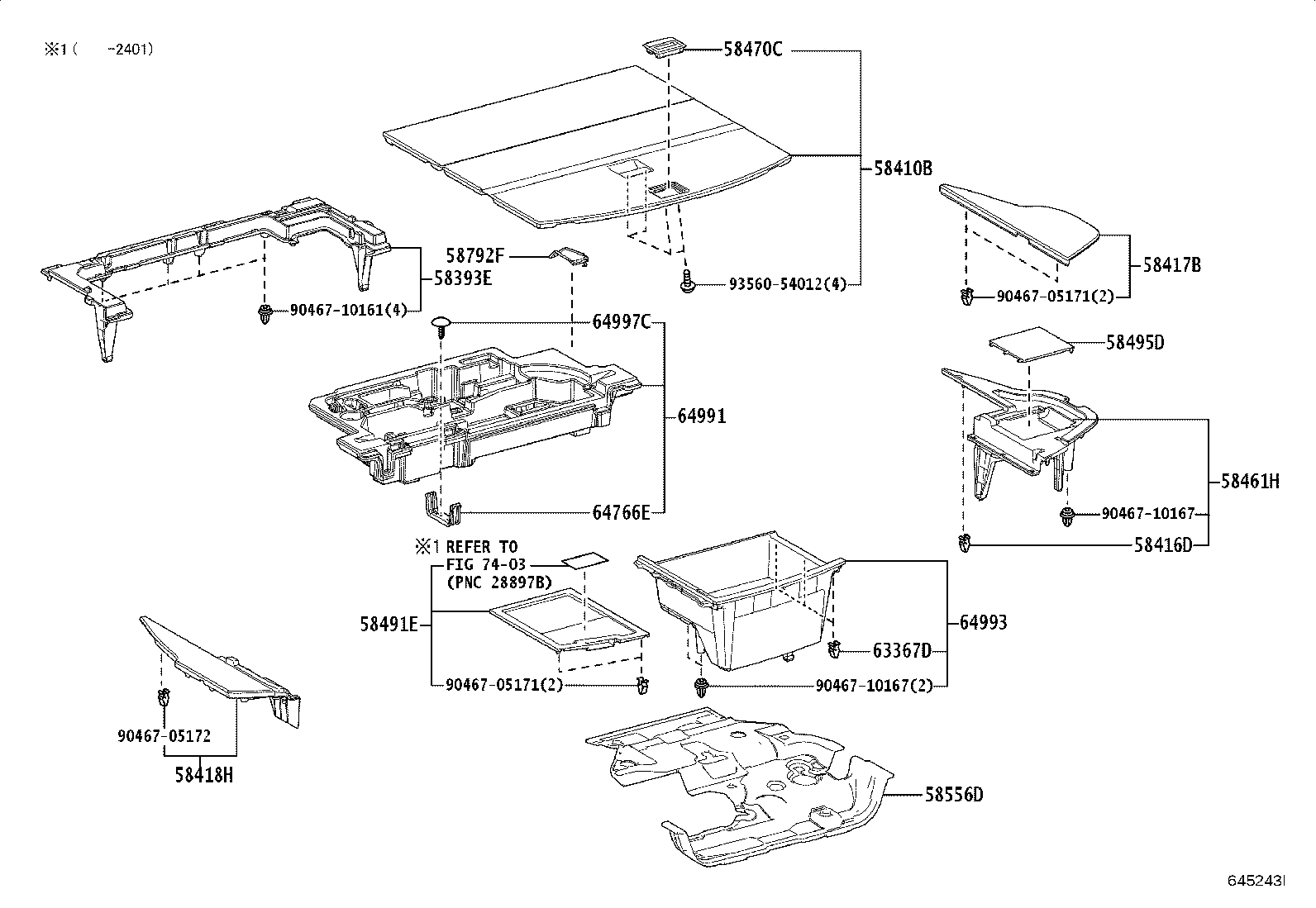 64421-78010 TRAY, LUGGAGE COMPARTMENT product image