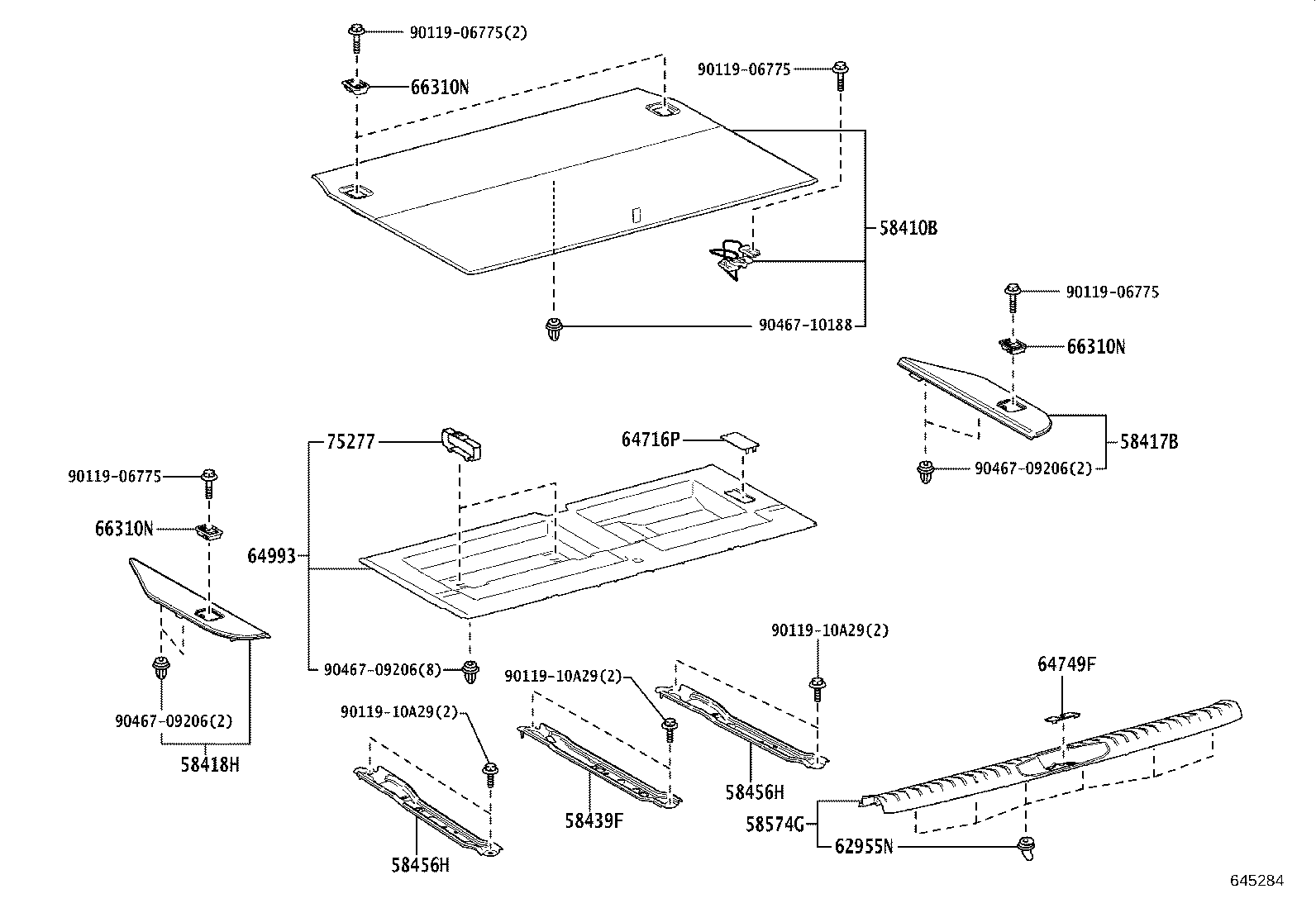 64279-60040 BAND, TOOL, NO.1 product image