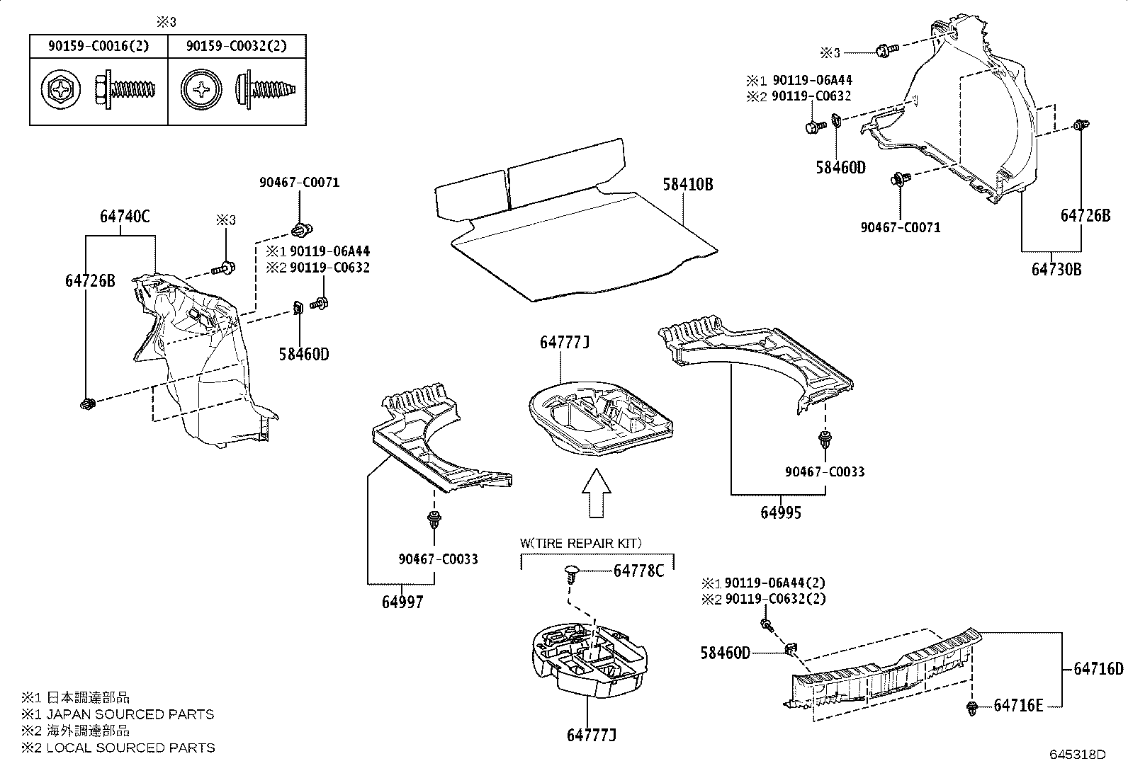 64777-0A080 CUSHION, SPARE WHEEL product image