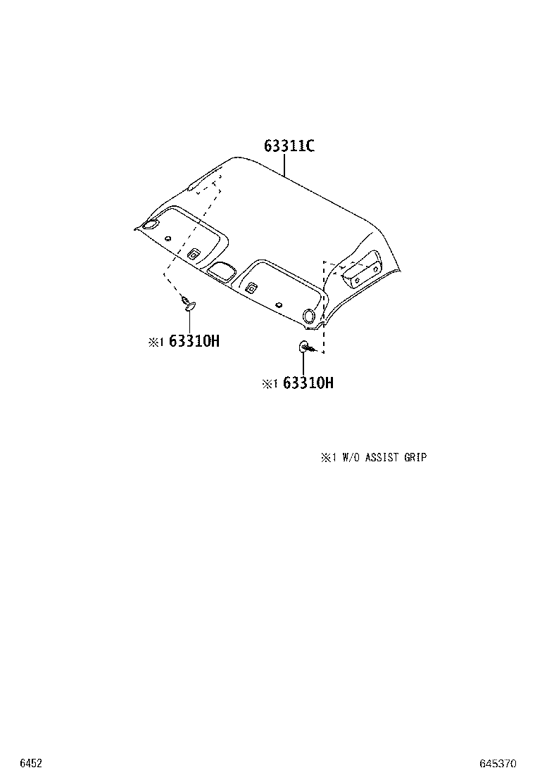 9004A-46358 CLIP(FOR ROOF HEADLINING) product image