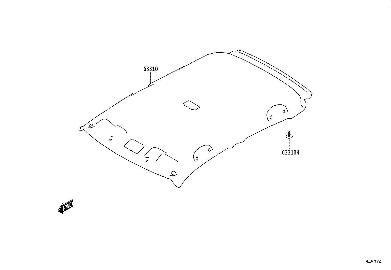 66414-WC002 SPACER, SIDE RAIL, REAR RH product image