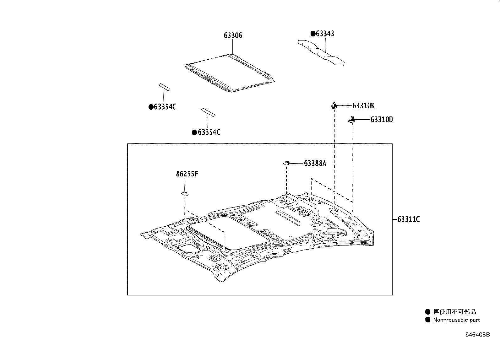 63652-30040 GARNISH, SUNSHADE, NO.1 LH product image