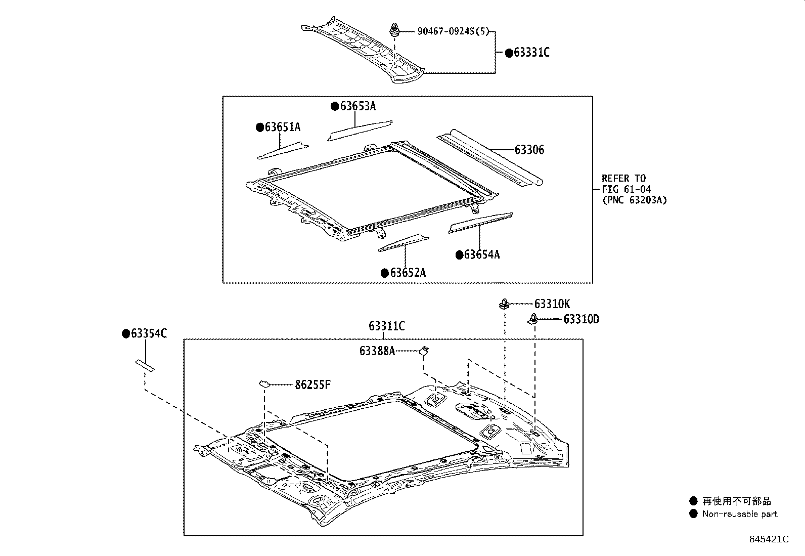 63652-30040 GARNISH, SUNSHADE, NO.1 LH product image