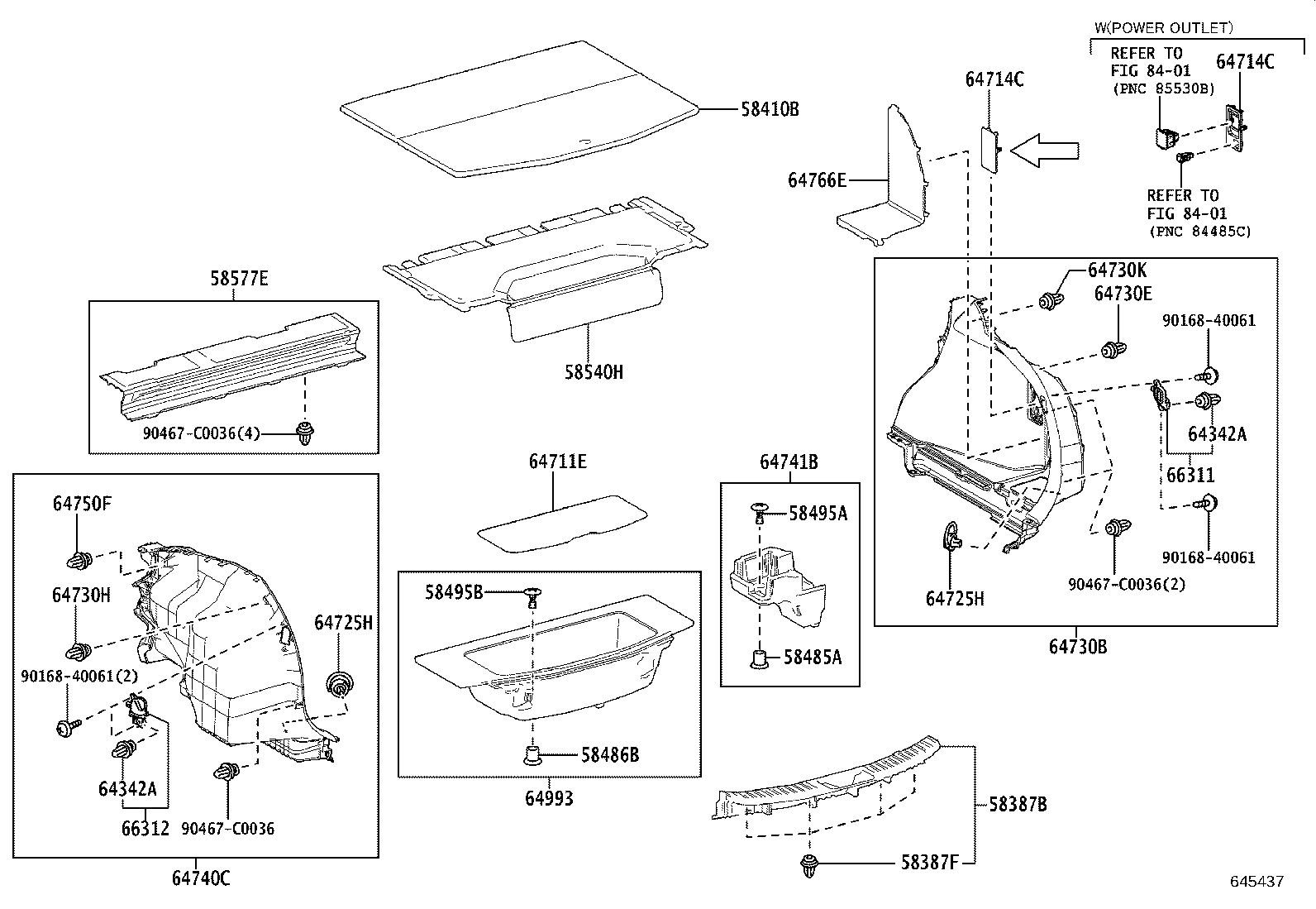 58513-0R080 MAT ASSY, FLOOR, REAR product image