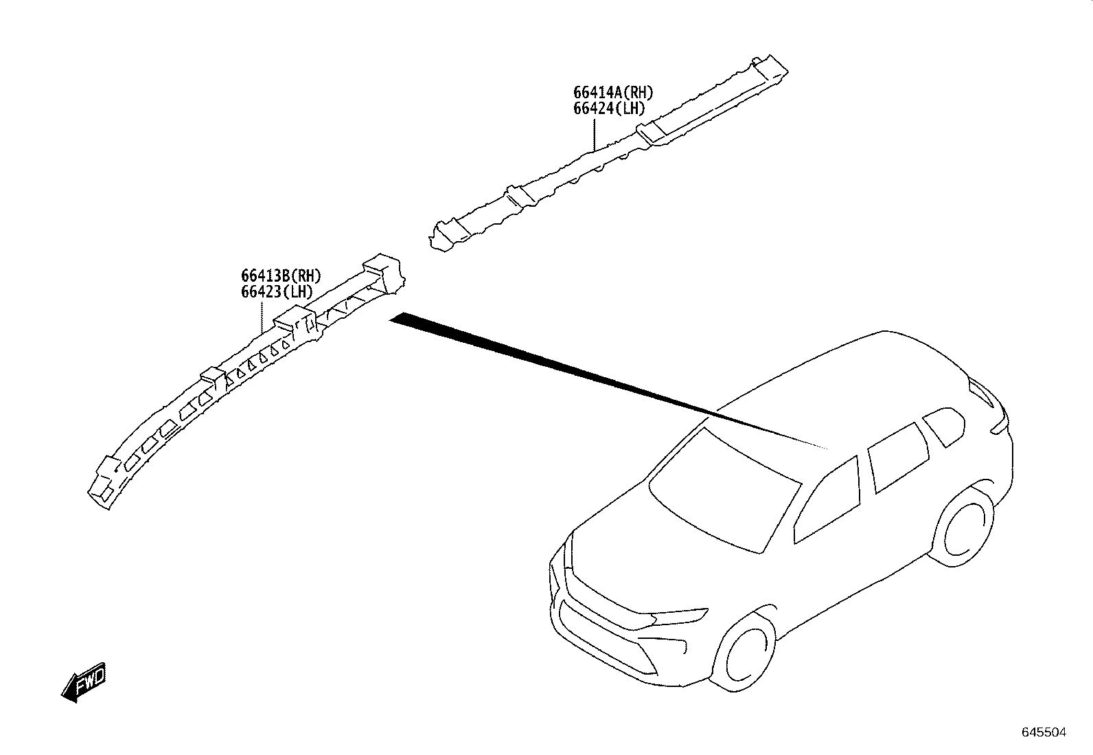 63306-WC001 TRIM SUB-ASSY, SUNSHADE product image