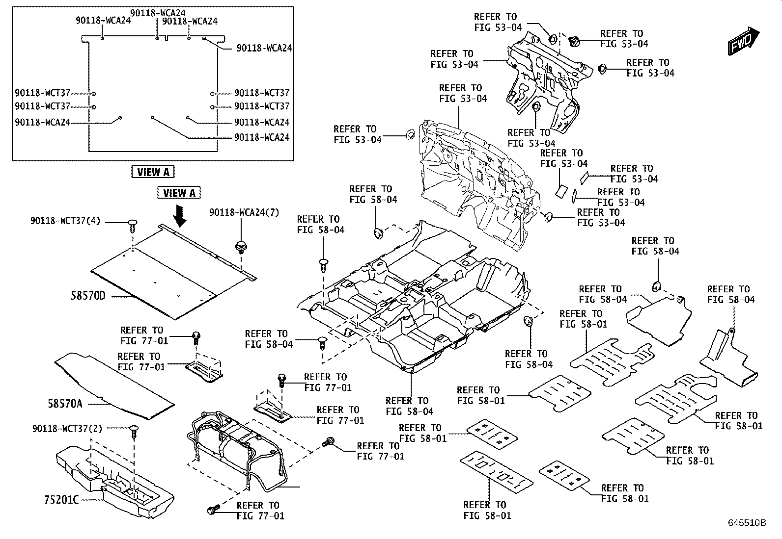 64306-WC003 SUSPENDER SUB-ASSY, PACKAGE TRAY TRIM product image