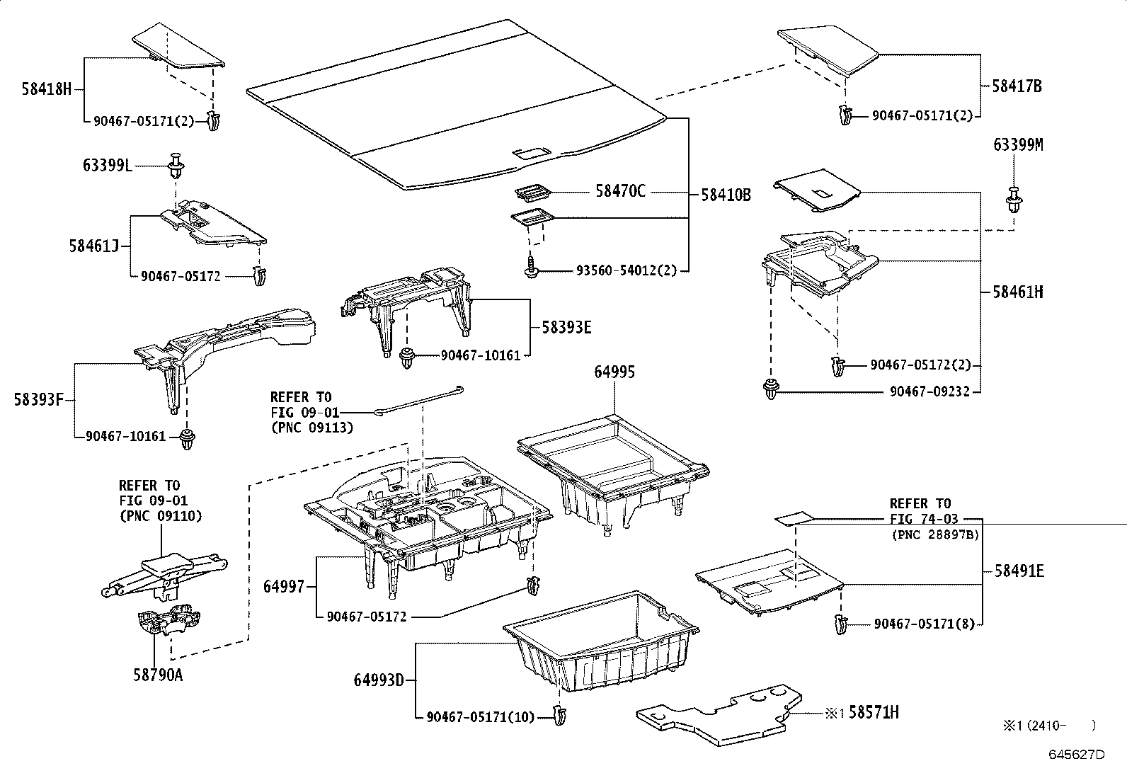Toyota 58387-48140-C0 PLATE, REAR FLOOR FINISH