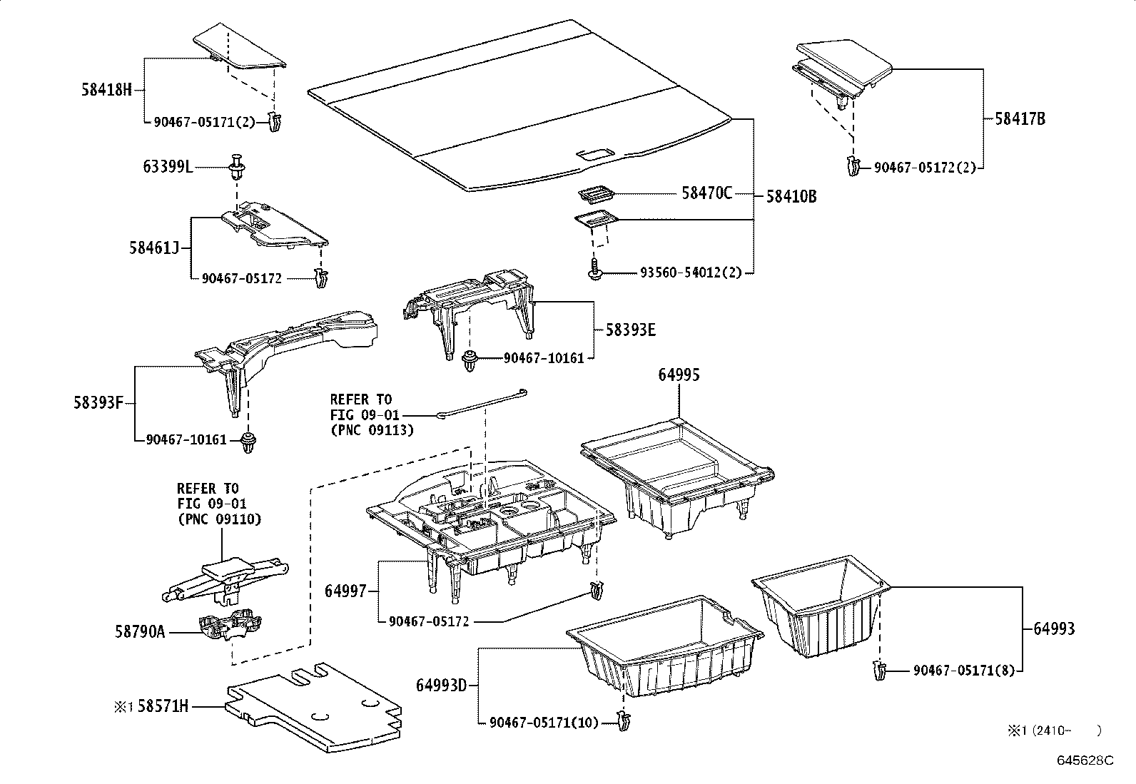 64995-48060 BOX, DECK FLOOR, RH product image