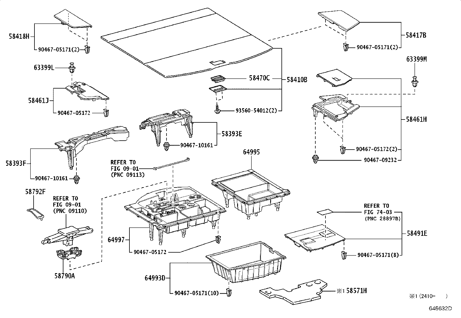 64995-48060 BOX, DECK FLOOR, RH product image