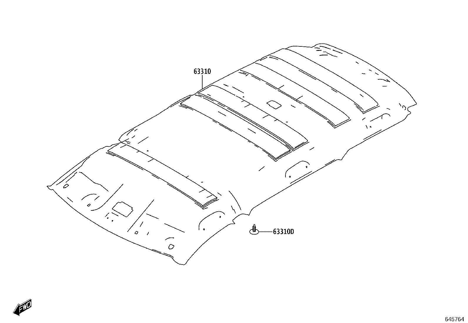 66413-WC002 SPACER, SIDE RAIL, FRONT RH product image