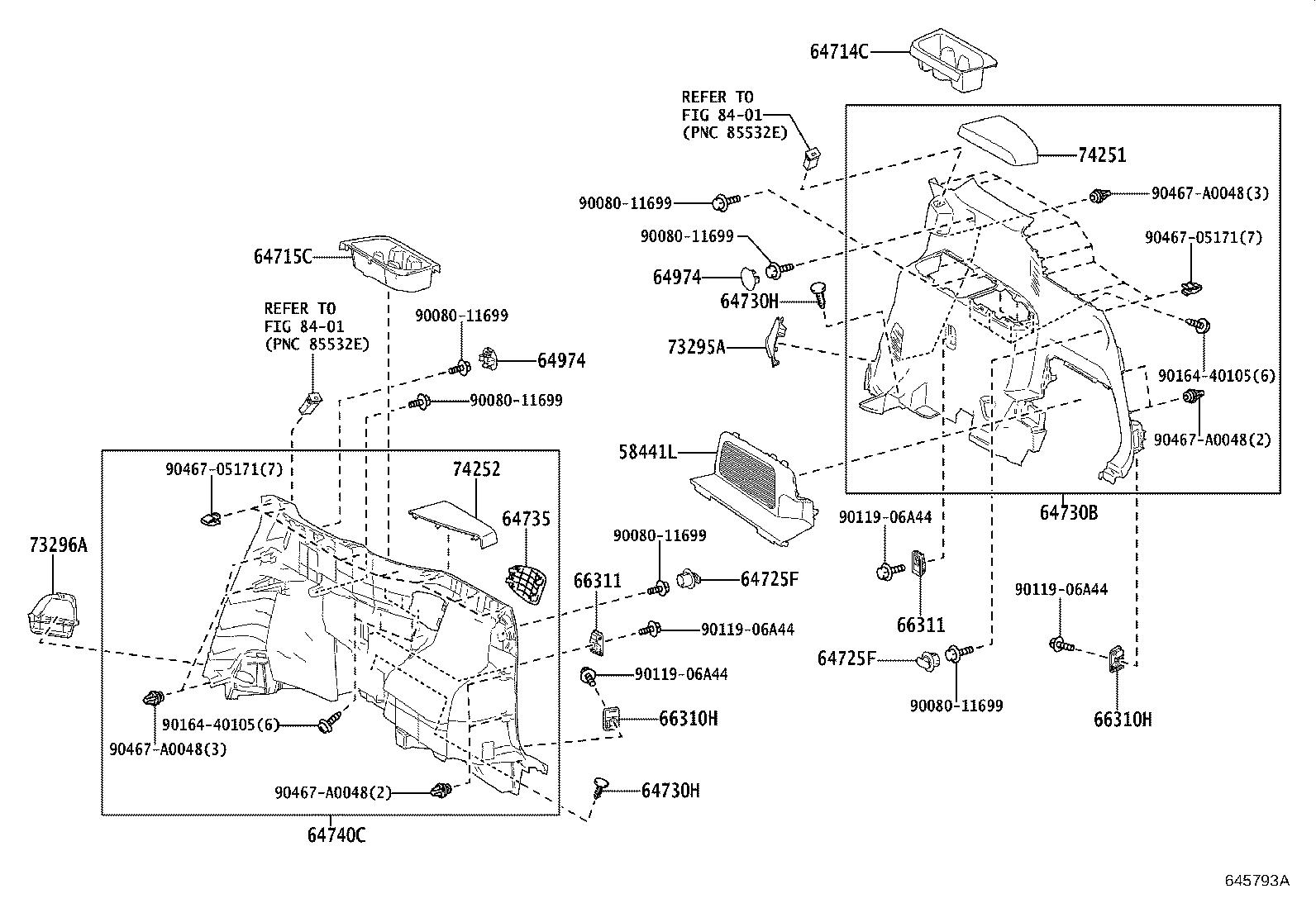 Toyota 58387-YY010 PLATE, REAR FLOOR FINISH