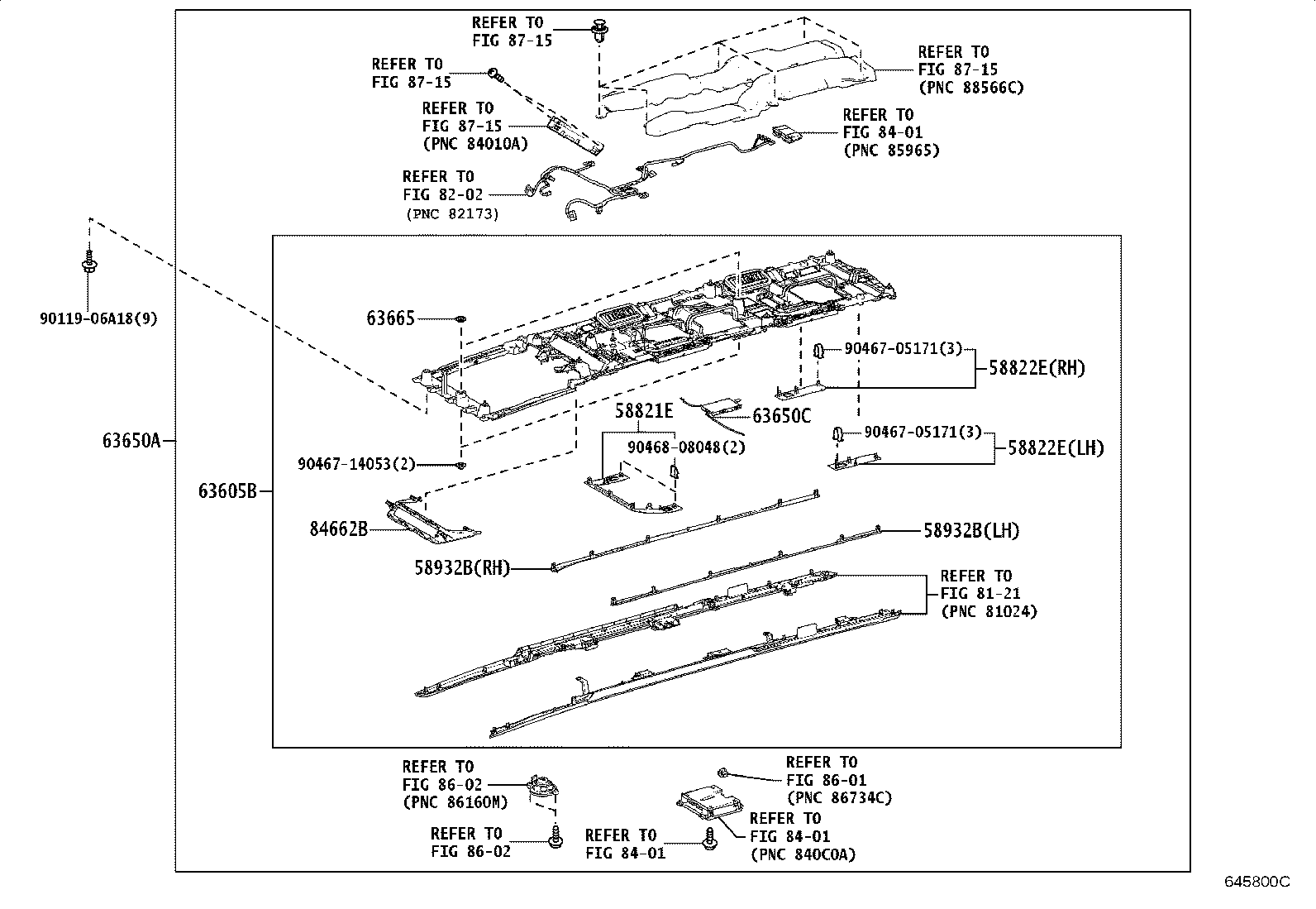 75392-V2020 RETAINER, ROOF HEADLINING product image