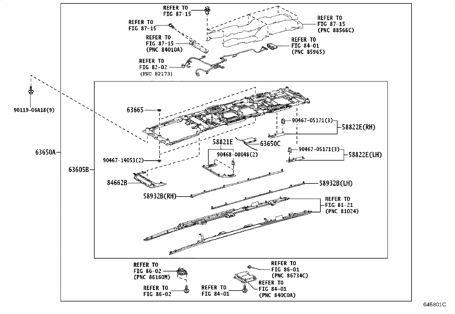 75392-V2020 RETAINER, ROOF HEADLINING product image