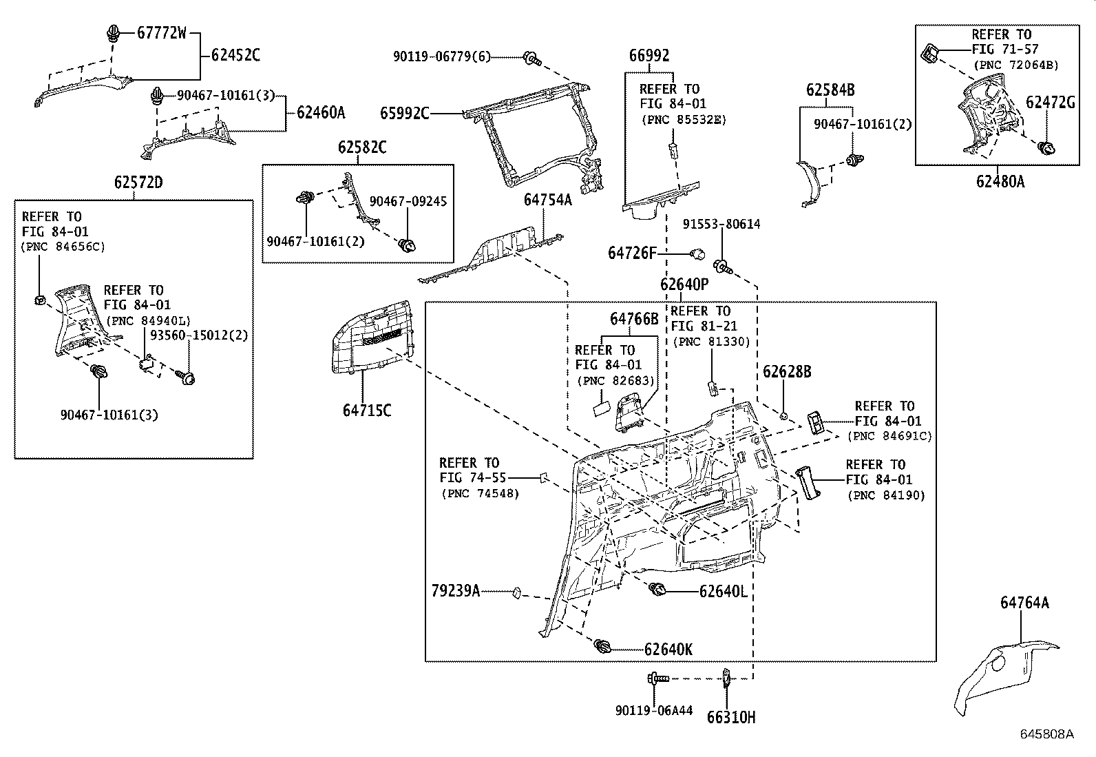 62550-V2060-A2 GARNISH, QUARTER LOCK PILLAR, RH product image