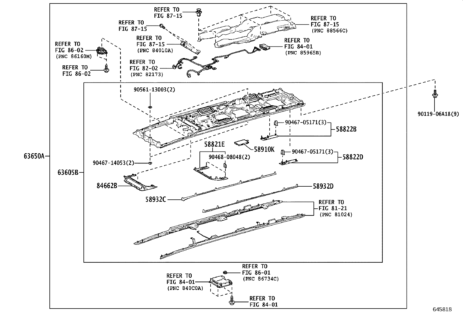 63343-V2020 PAD, ROOF SILENCER, REAR product image
