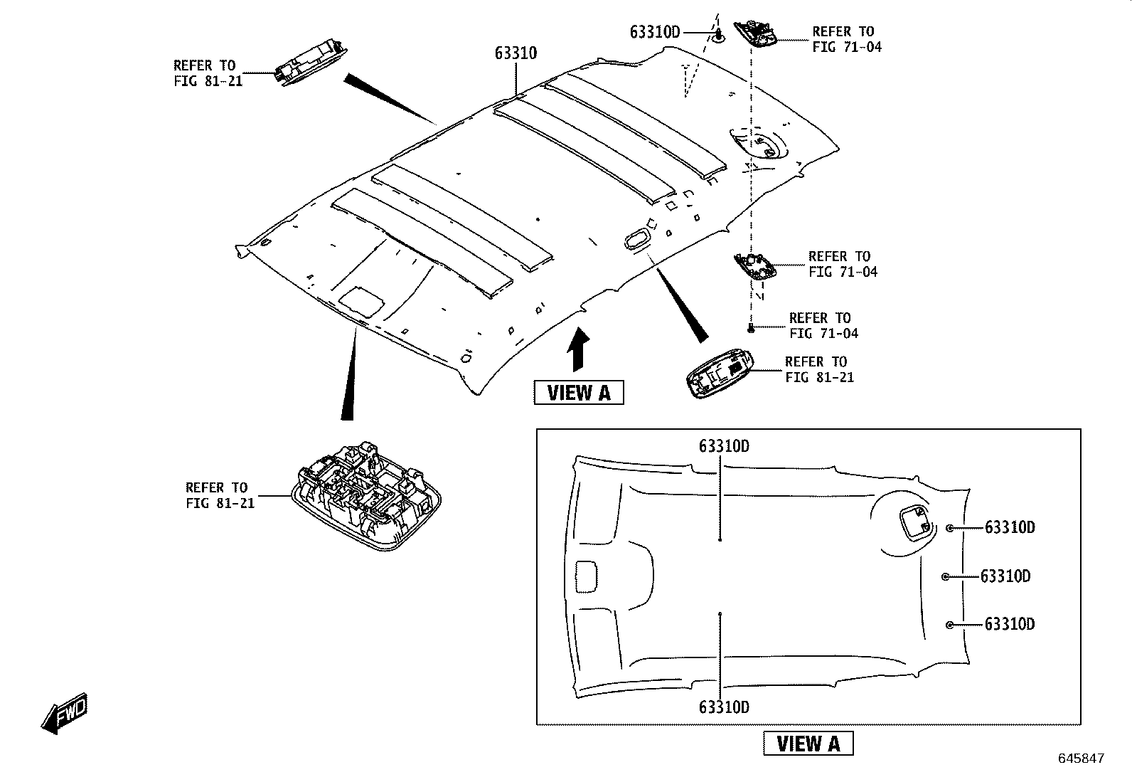 63306-WC001 TRIM SUB-ASSY, SUNSHADE product image