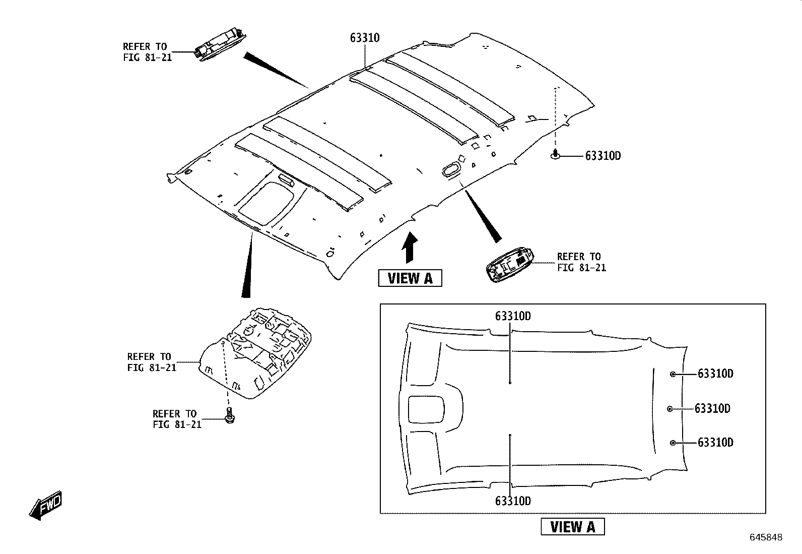 63306-WC001 TRIM SUB-ASSY, SUNSHADE product image