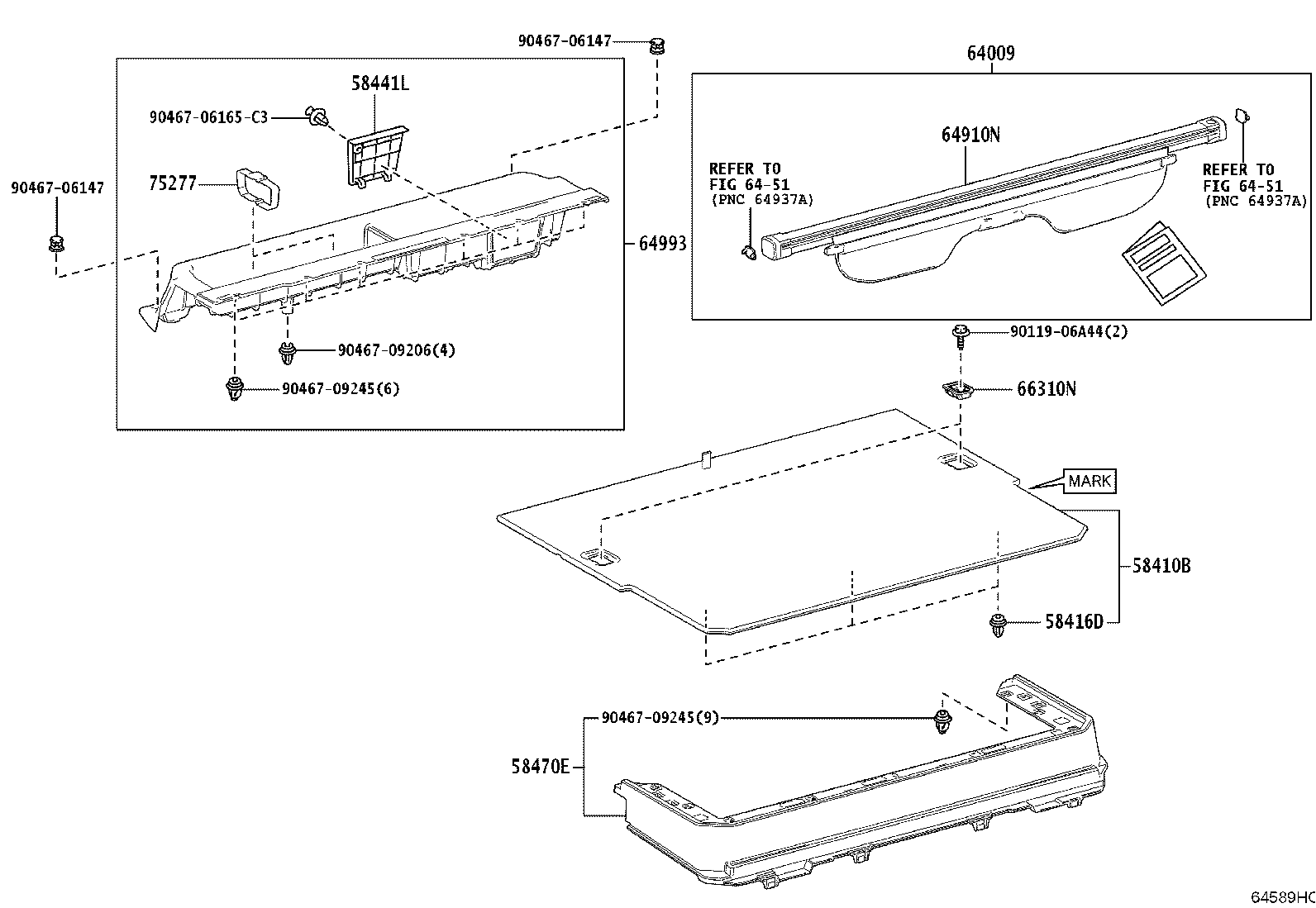 Toyota 58410-60120-C2 BOARD ASSY, DECK