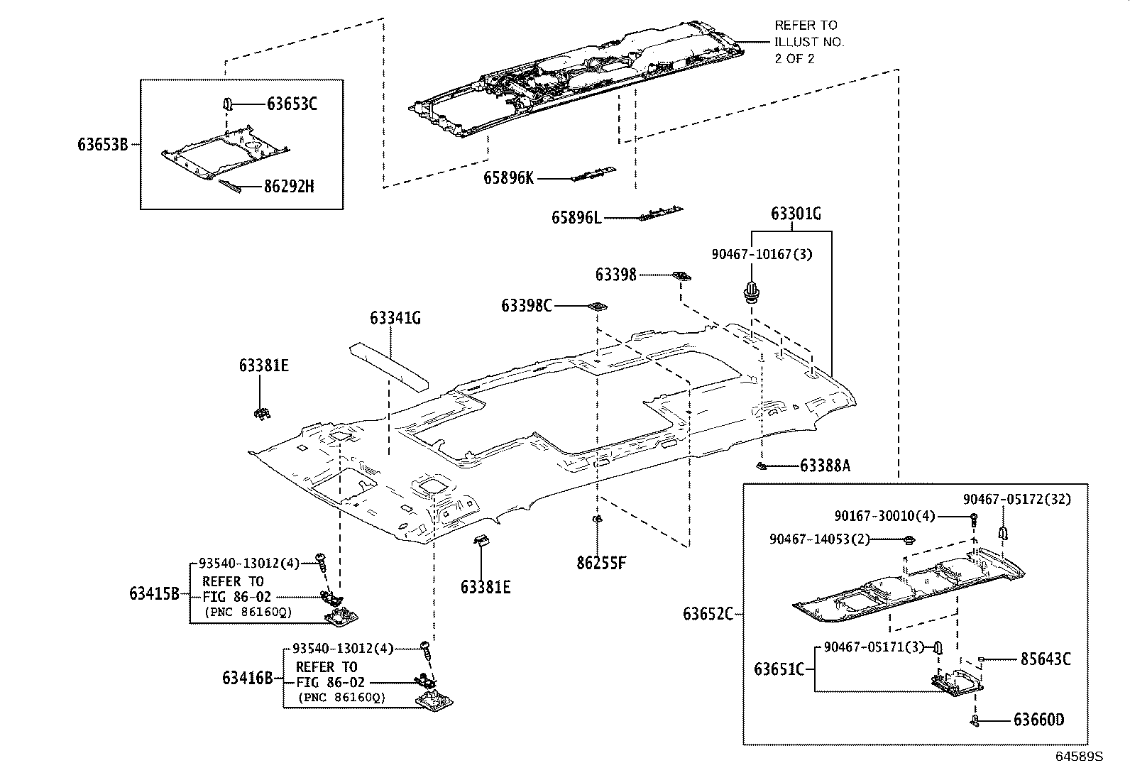63343-V2020 PAD, ROOF SILENCER, REAR product image