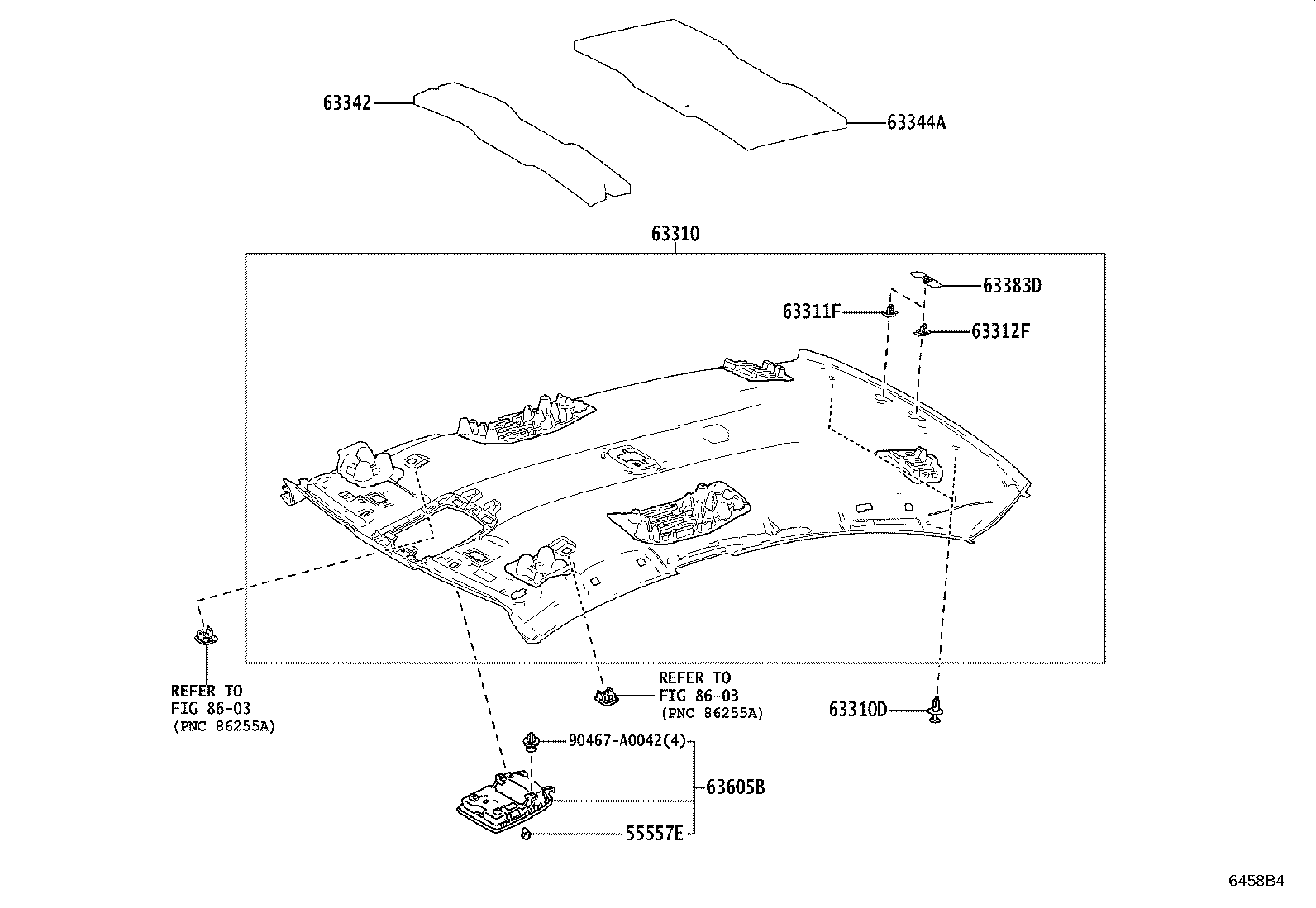 63306-06110-B2 TRIM SUB-ASSY, SUNSHADE product image
