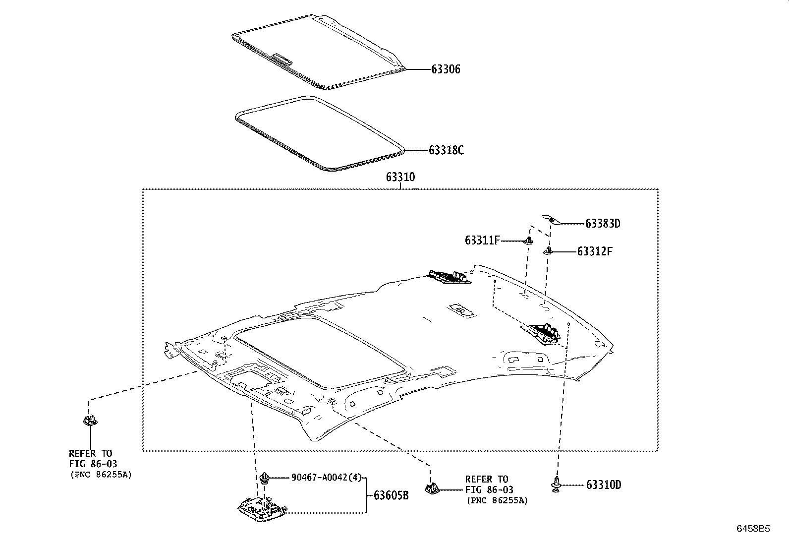 63306-06110-B2 TRIM SUB-ASSY, SUNSHADE product image