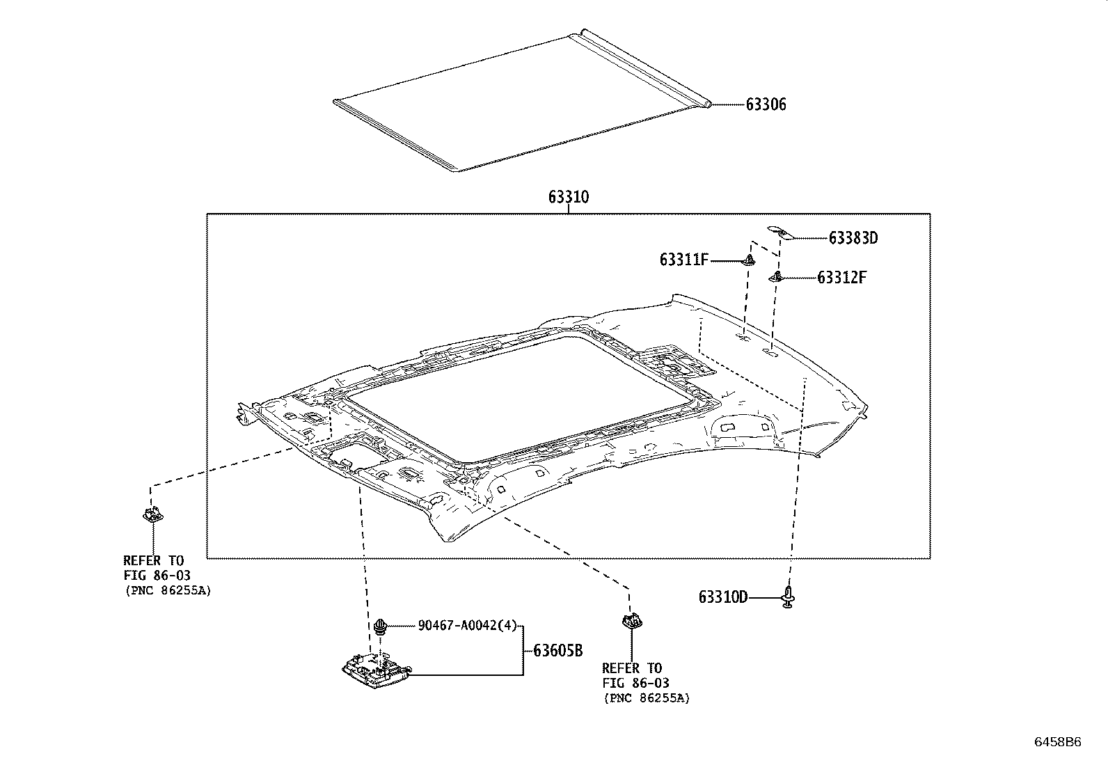 63306-06110-B2 TRIM SUB-ASSY, SUNSHADE product image