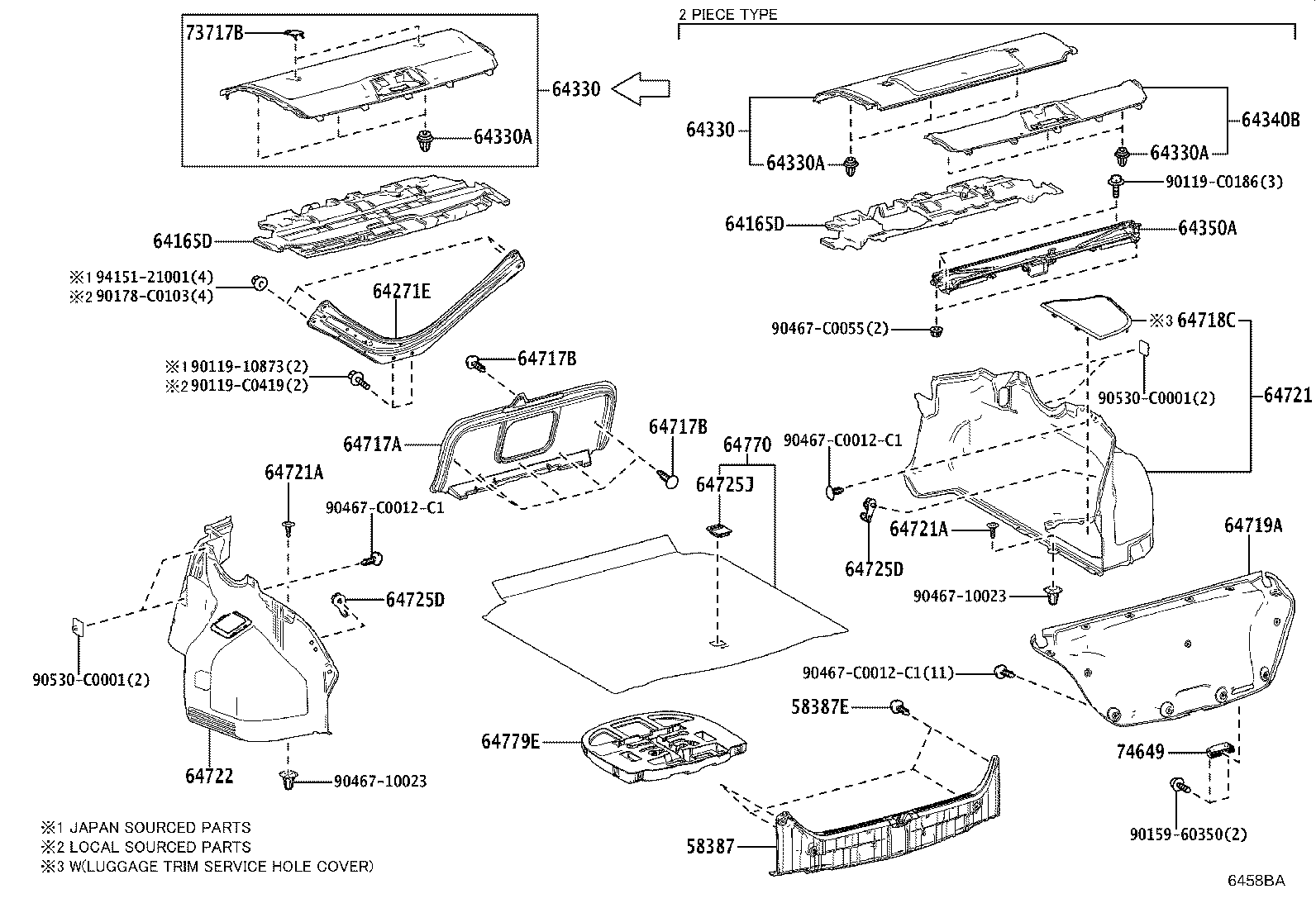 64779-06370 TRAY, SPARE WHEEL COVER product image