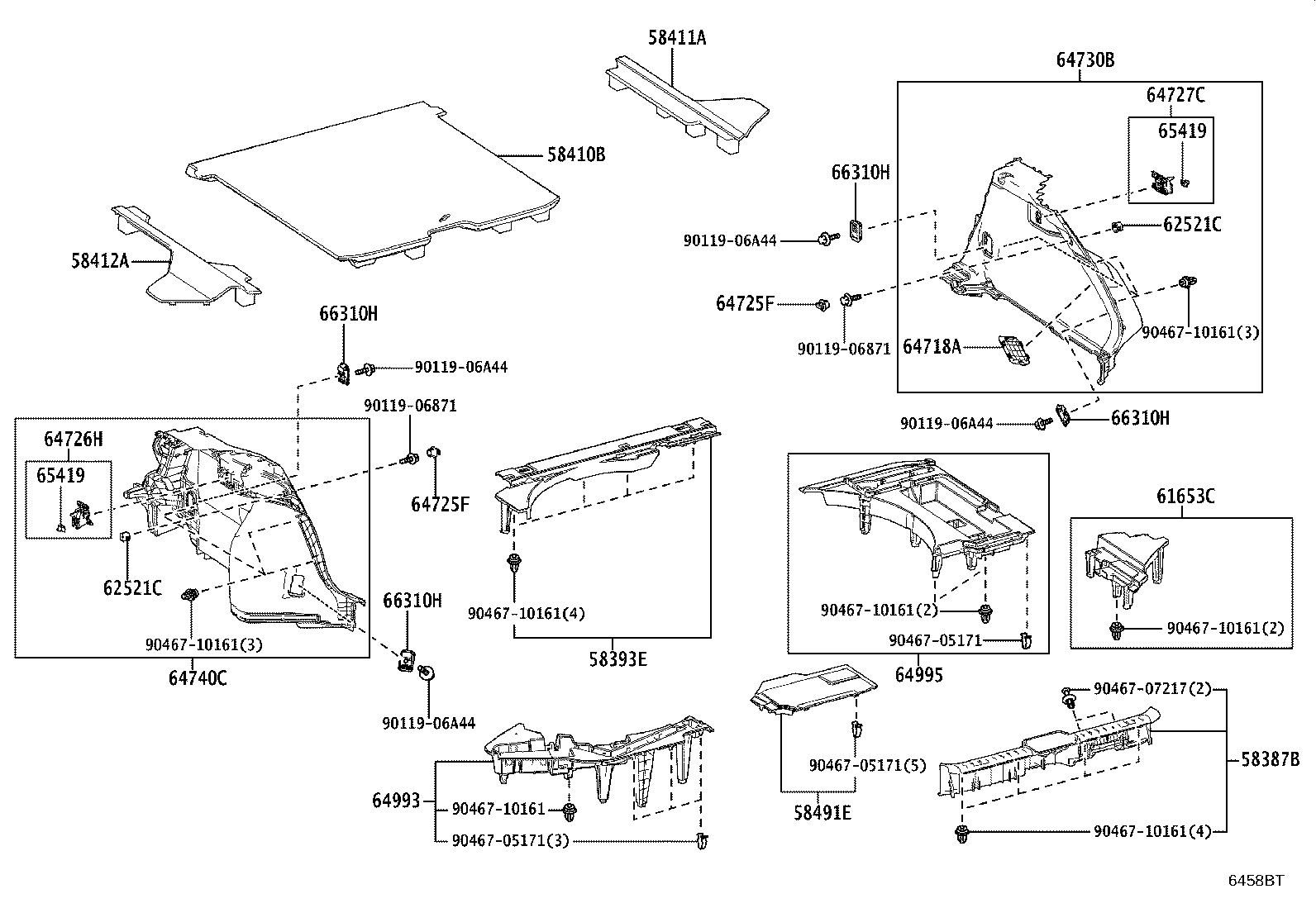 64995-30030 BOX, DECK FLOOR, RH product image