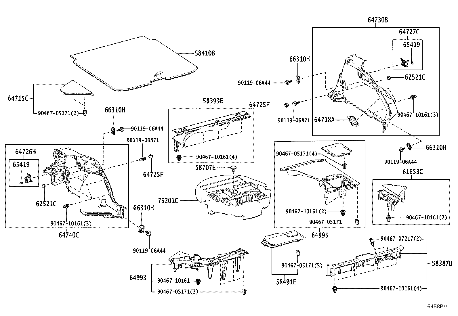 64995-30030 BOX, DECK FLOOR, RH product image