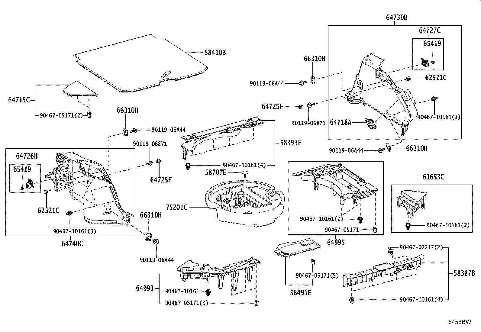 64995-30030 BOX, DECK FLOOR, RH product image