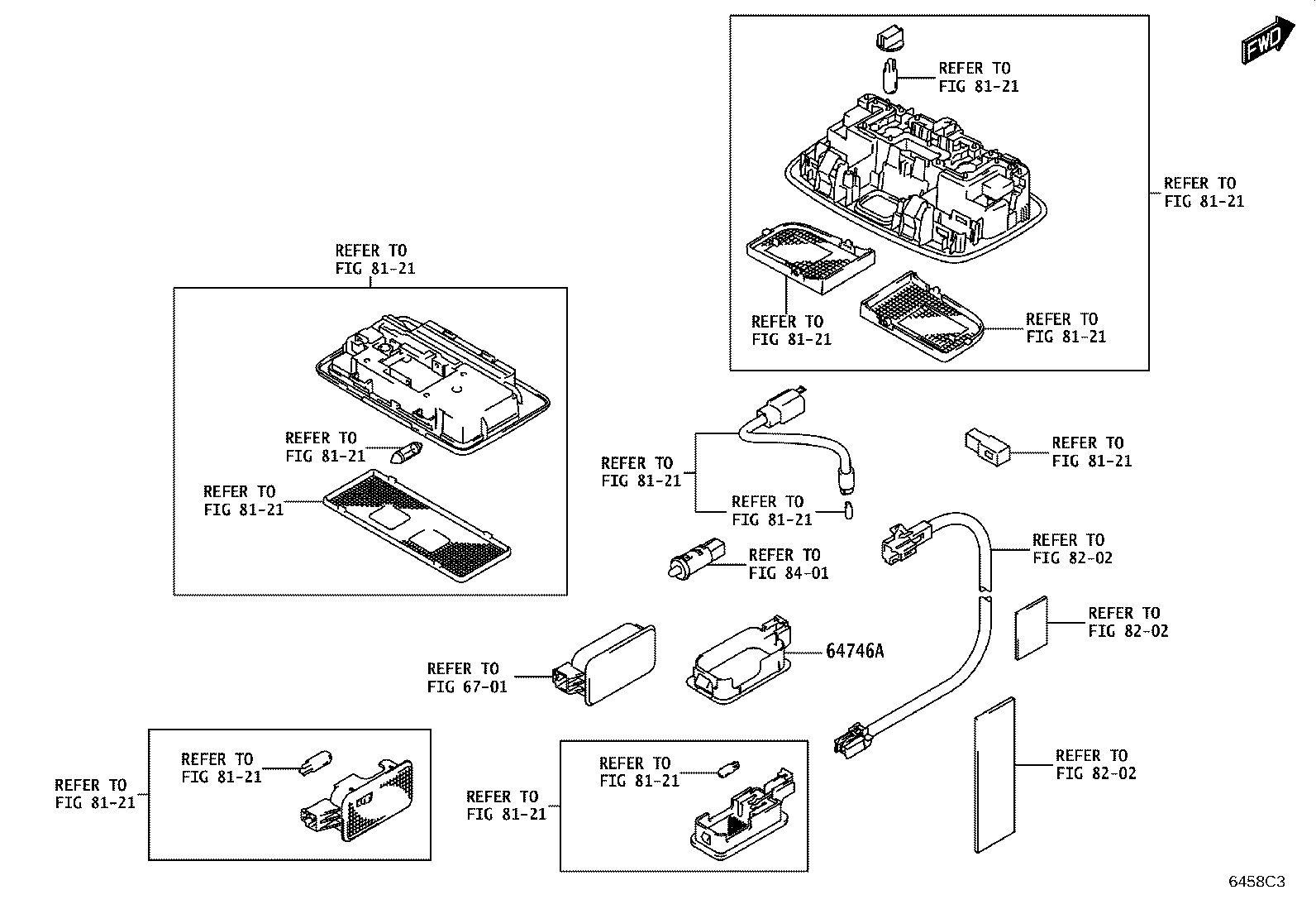 64306-WC006 SUSPENDER SUB-ASSY, PACKAGE TRAY TRIM product image
